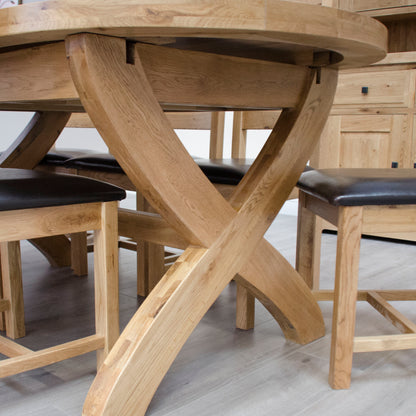 Cotswold Oval Cross Leg Ext Table